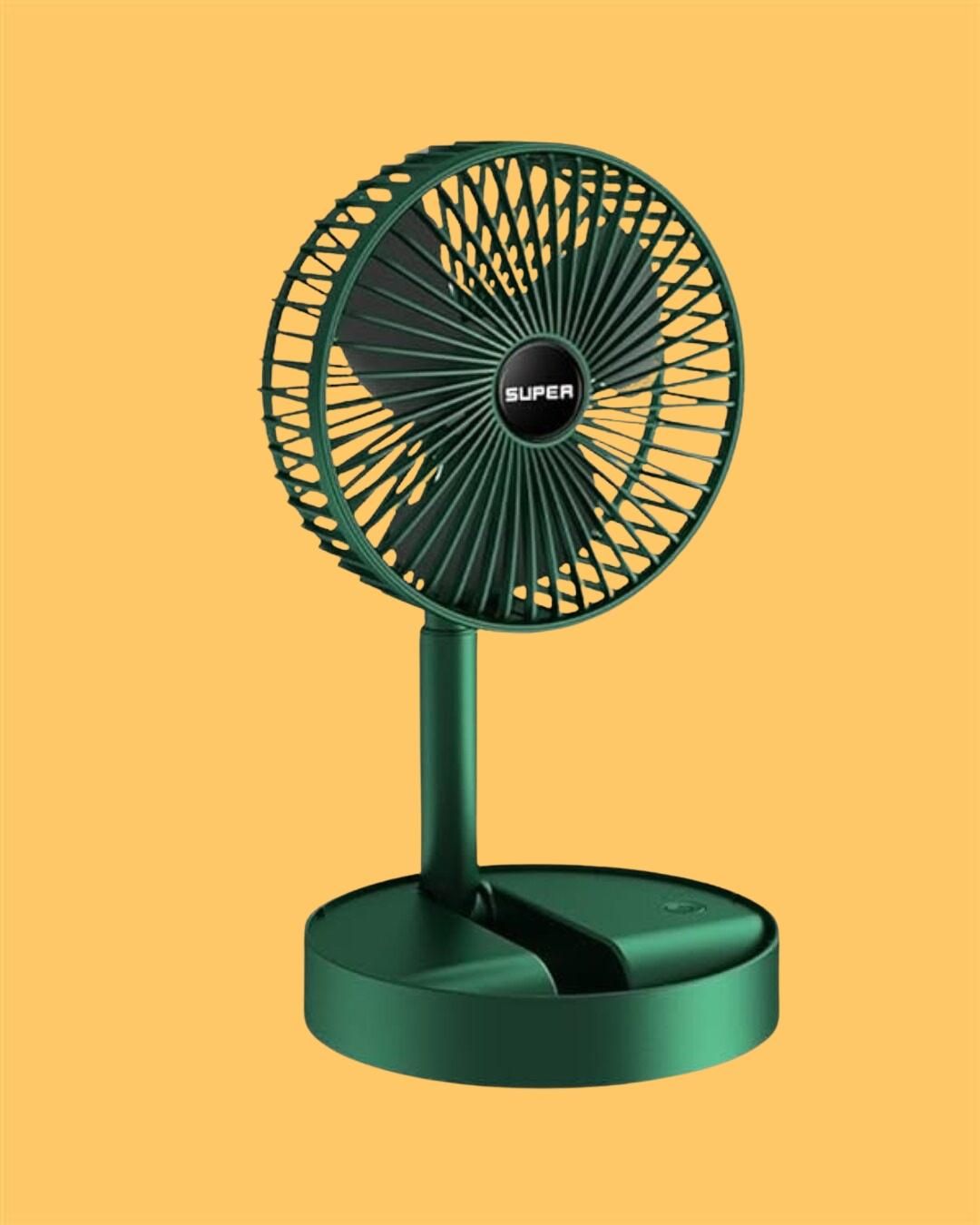 Adjustable Height Telescopic Rechargeable Standing Fan
