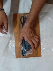 Wooden Chopping Board With 5-Pcs Knife Set